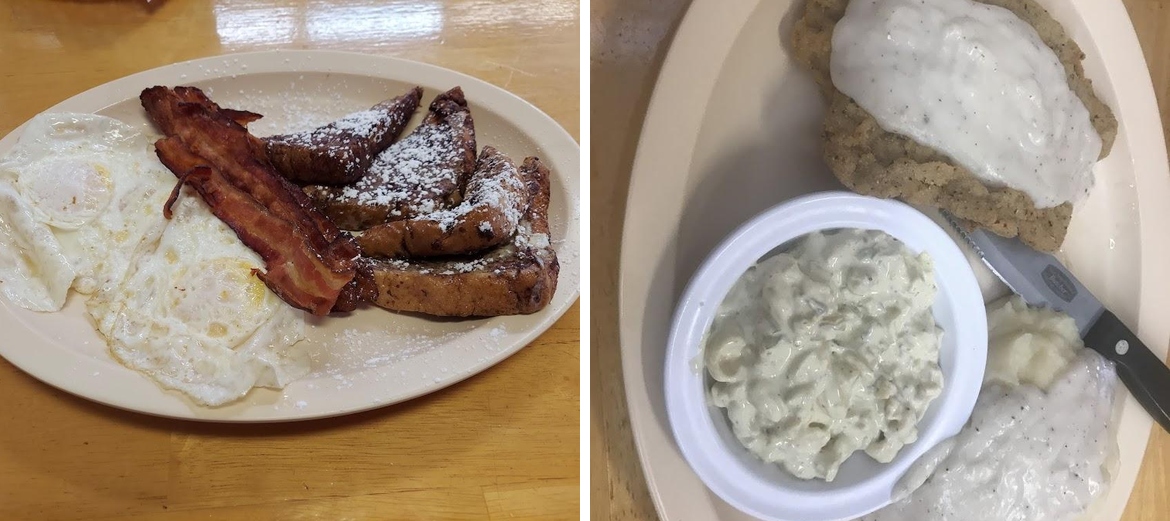 Race Car Diner Menu
